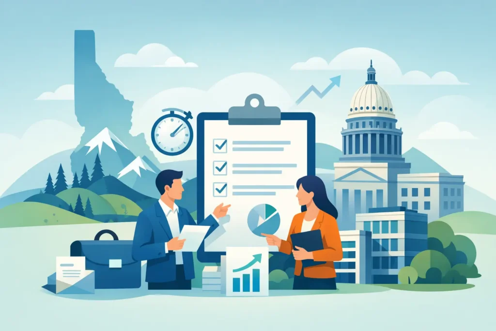 ¿Cuánto tarda formar una empresa en Idaho?